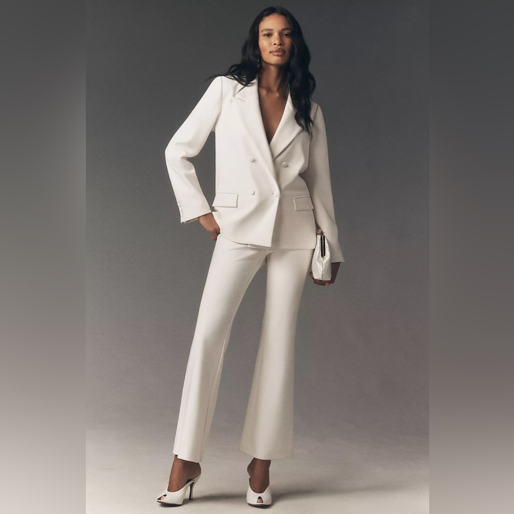 BHLDN Double-Breasted Crepe Blazer and Pants in M NWT